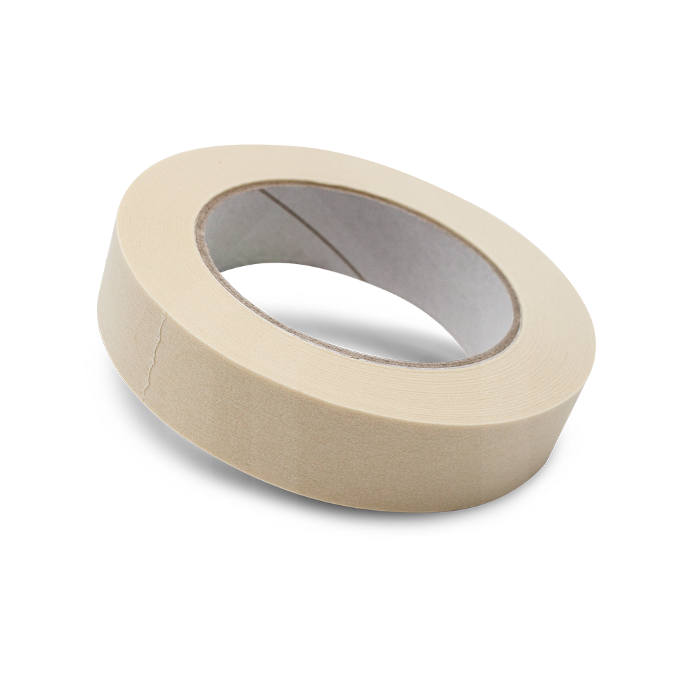 Krepp-Klebeband 25 mm – hitzebeständiges Malerband bis 80 °C, geeignet für präzises Abkleben bei Maler- und Lackierarbeiten