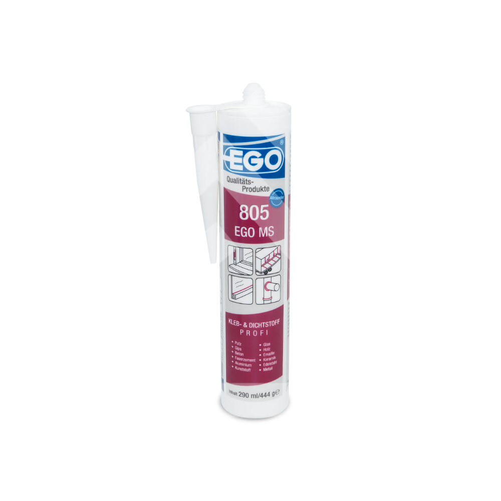 EGO SMP 805 1K Kleb-Dichtstoff in 290 ml Kartusche – Produktbild des hochwertigen Kleb- und Dichtstoffs im Onlineshop der Selftech Systembaustoffe GmbH