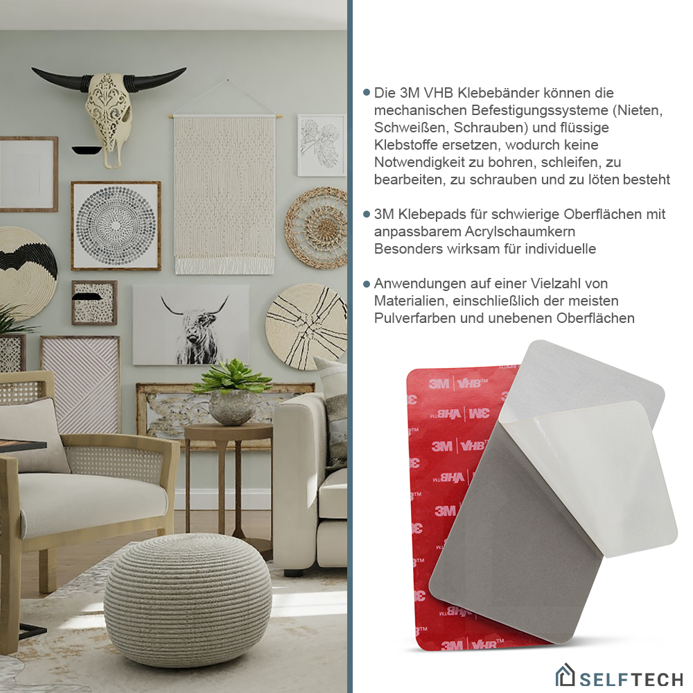 3M™ VHB™ doppelseitige Klebepads