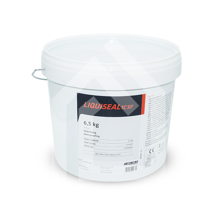 Carlisle Liquiseal 1CSF – 6,5-kg-Eimer, gebrauchsfertiges Abdichtungssystem für flüssig aufgetragene Bauwerksabdichtungen mit hoher Elastizität und Haftung