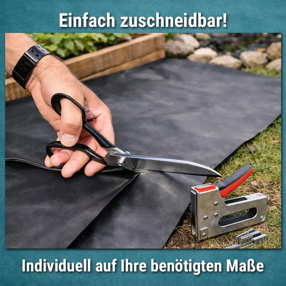 EPDM Hochbeetfolie lässt sich einfach zuschneiden und individuell an Hochbeete anpassen