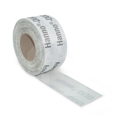 Hanno Folienband Duo Easy, Produktbild mit zwei Rollen, selbstklebendes Abdichtungsband für flexible und dauerhafte Dichtung im Bau- und Fensterbereich