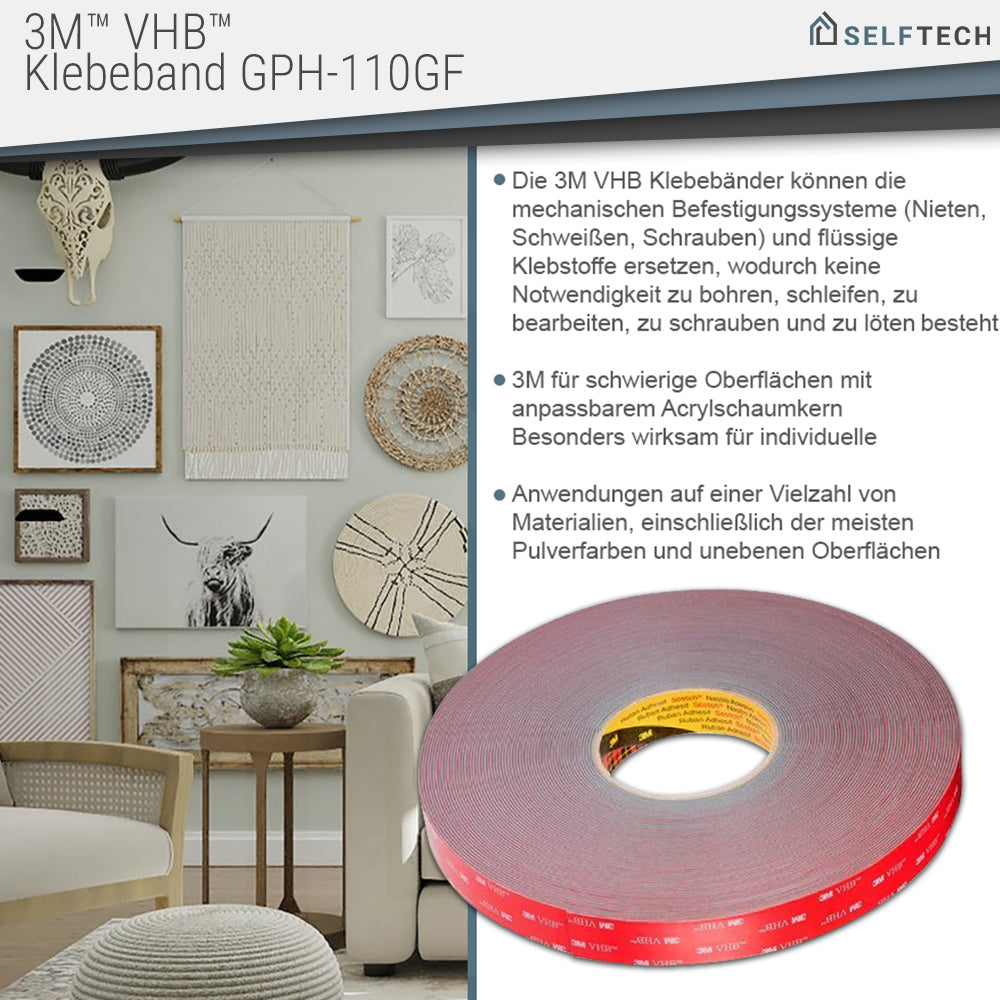 3M™ VHB™ GPH-110GF - 15mm x 33m