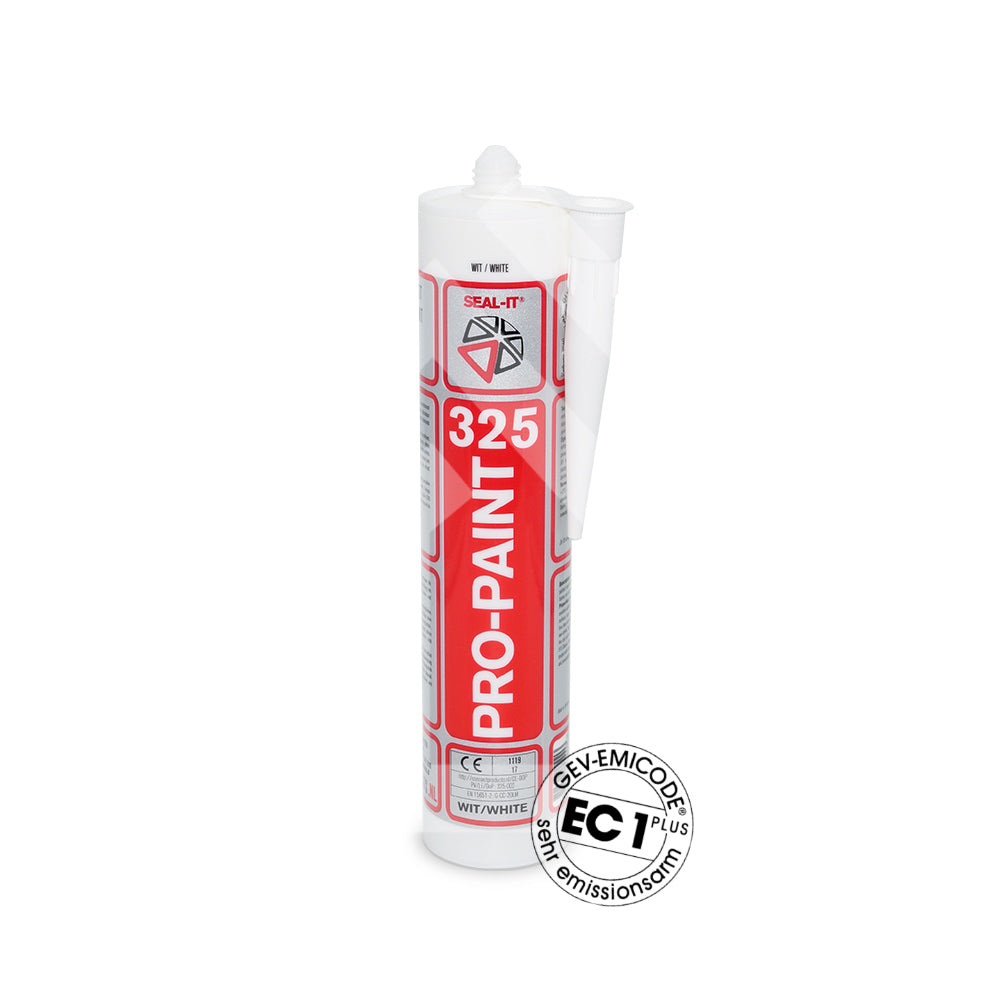 Connect Pro Paint 325 Seal-It – 310-ml-Kartusche mit Emicode-Prüfsiegel, professioneller Dichtstoff speziell für lackierbare Abdichtungen und Renovierungsarbeiten