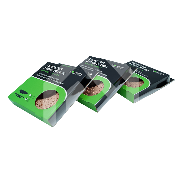 Contra Abrasives Hartmetall Schleifscheibe 125 mm, flache Schleifscheibe in Verpackung, geeignet für präzises Schleifen und Materialbearbeitung auf Metalloberflächen