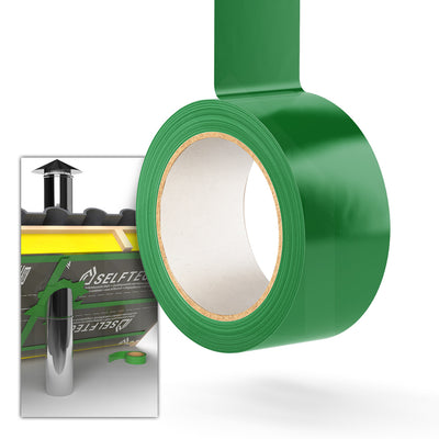 CT Roof Tape Hochleistungs-Klebeband für Dachbahnen, einzelne grüne Rolle, geeignet für langlebige und sichere Abdichtungen im Dachbau