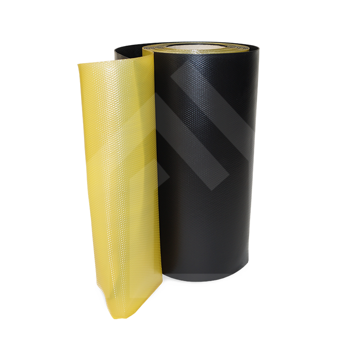 Hertalan Flashing Rolle 300 mm x 5 m – stehende, aufgedrehte Abdichtungsbahnrolle, Produktbild im Onlineshop der Selftech Systembaustoffe GmbH