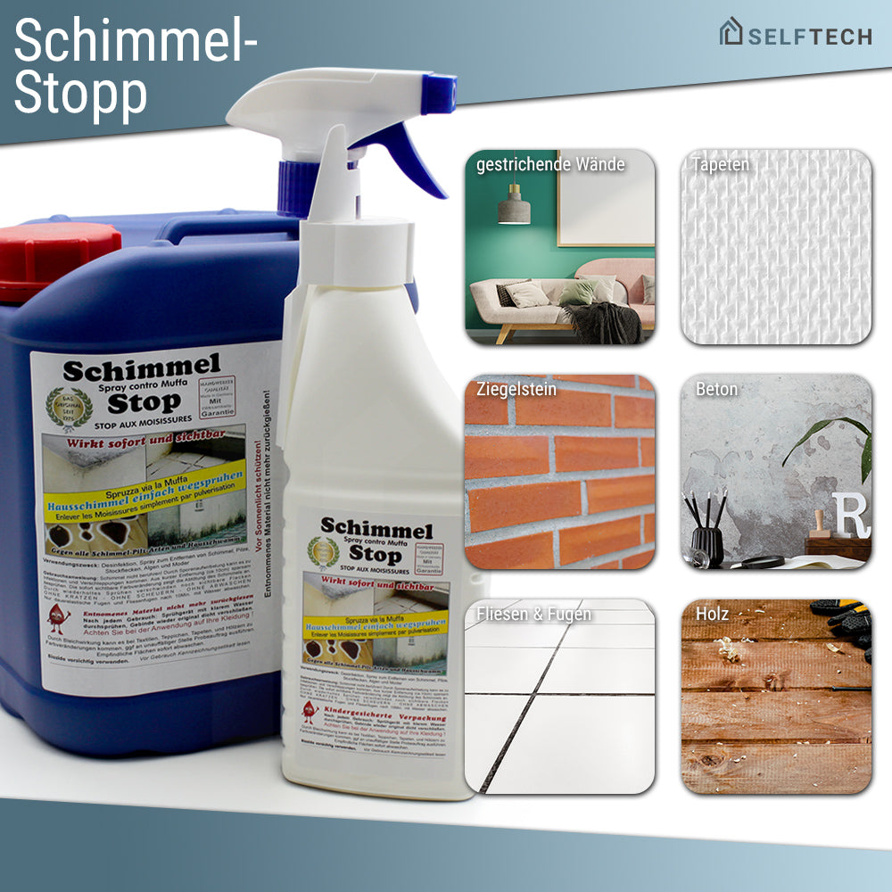 Selftech Schimmel Stopp Reiniger, kraftvolles Reinigungsmittel gegen Schimmel, Hausschwamm und Pilze zur effektiven Entfernung und Vorbeugung in Innenräumen-Artikelbild-2