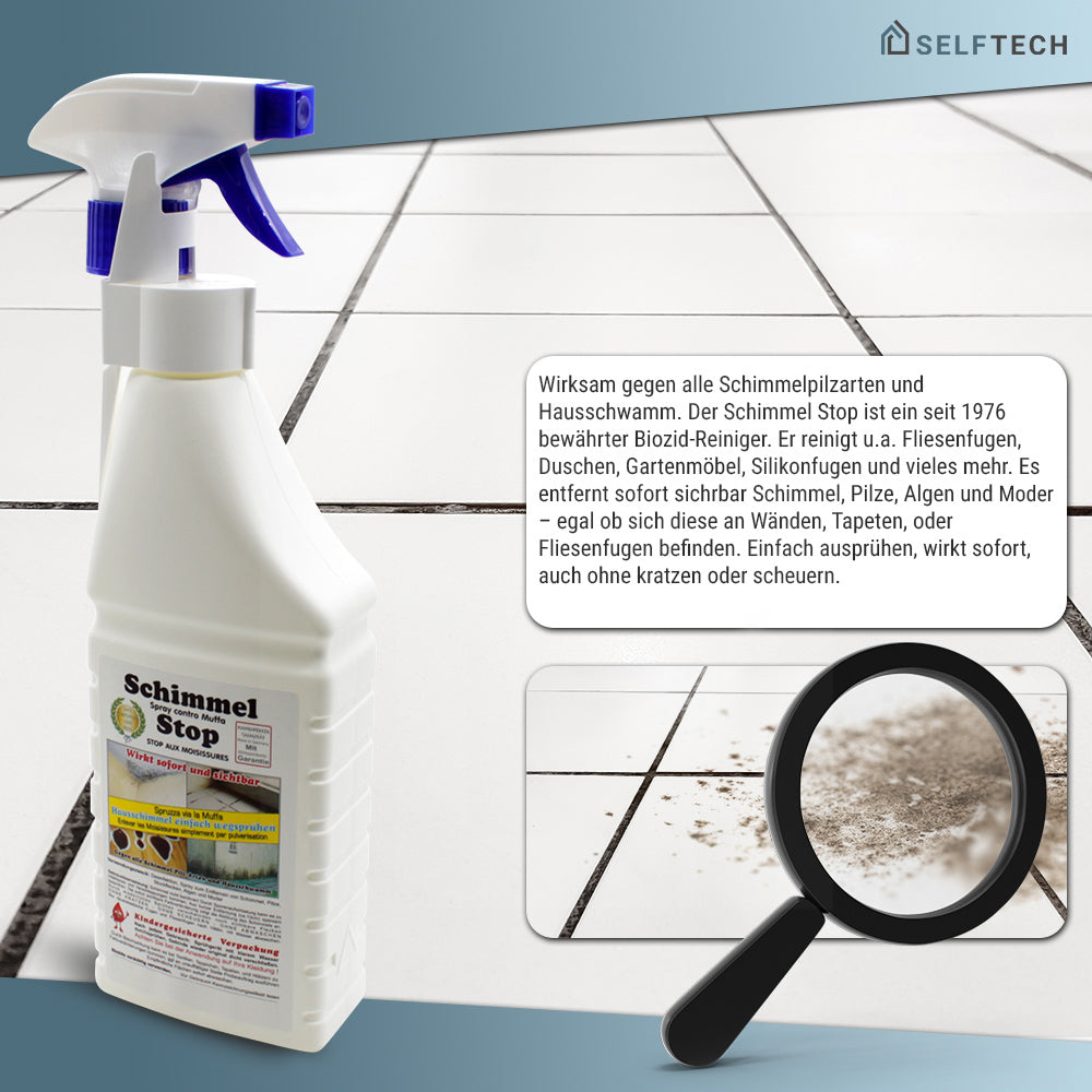 Selftech Schimmel Stopp Reiniger, kraftvolles Reinigungsmittel gegen Schimmel, Hausschwamm und Pilze zur effektiven Entfernung und Vorbeugung in Innenräumen-Artikelbild-3