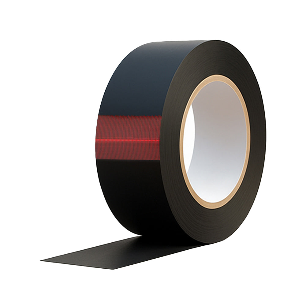 Selftech schwarzes Terrassenschutzband 1 mm – dünnes, selbstklebendes Schutzband für Holz- und Terrassenflächen, Produktabbildung im Onlineshop der Selftech Systembaustoffe GmbH