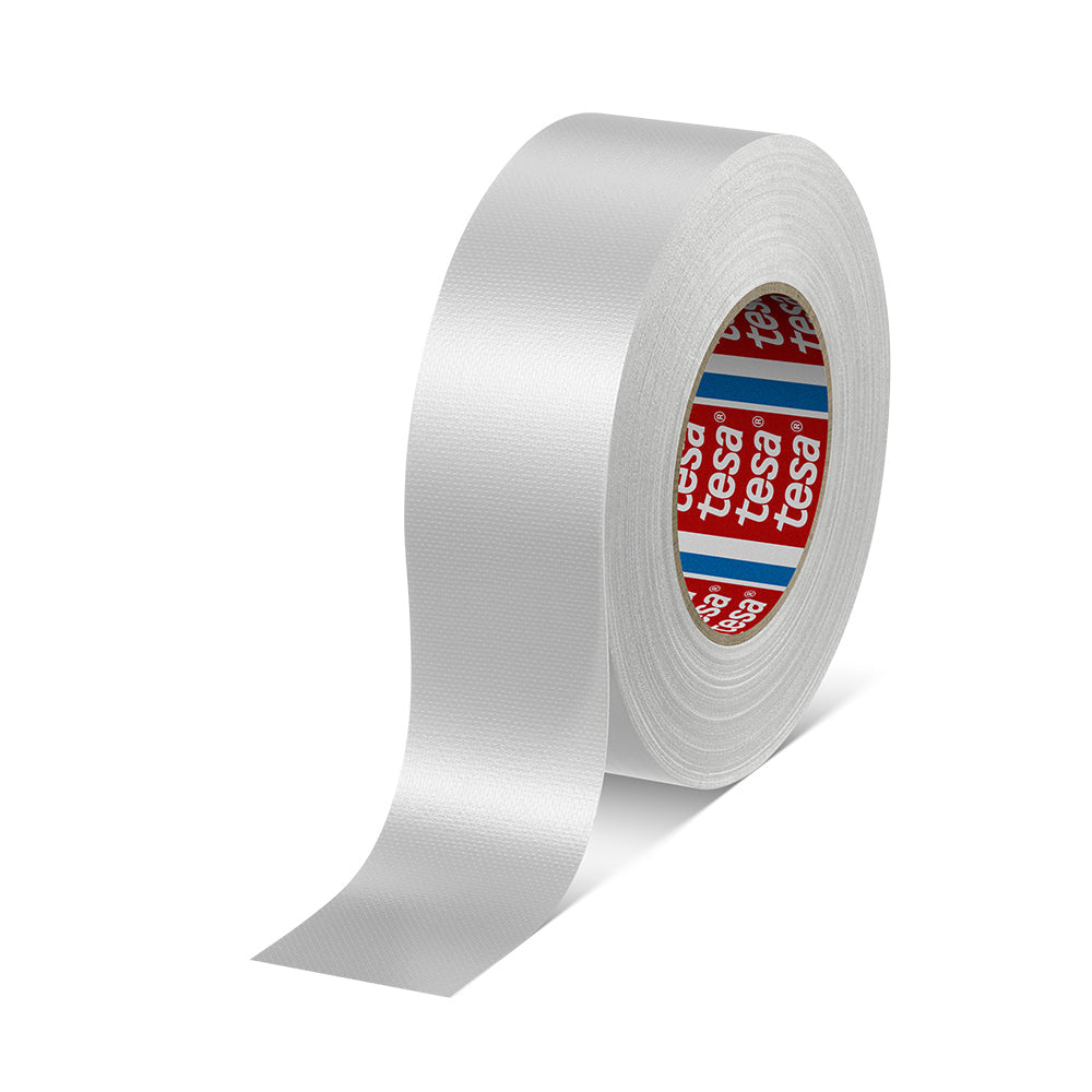 tesa Premium Gewebeband 4651 Panzertape – starkes, reißfestes Gewebeband für Reparaturen und vielseitige Einsatzbereiche - Farbe weiss