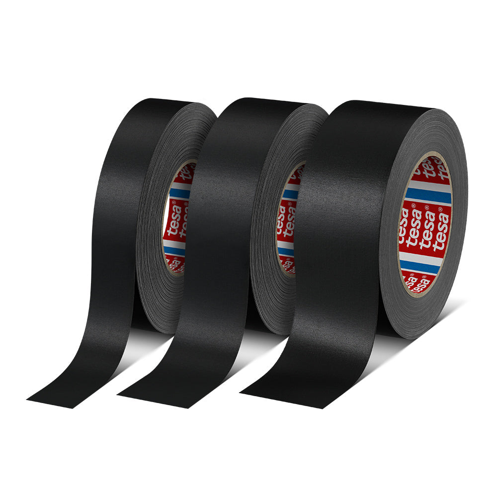 tesa Premium Gewebeband 4651 Panzertape – starkes, reißfestes Gewebeband für Reparaturen und vielseitige Einsatzbereiche - Farbe schwarz